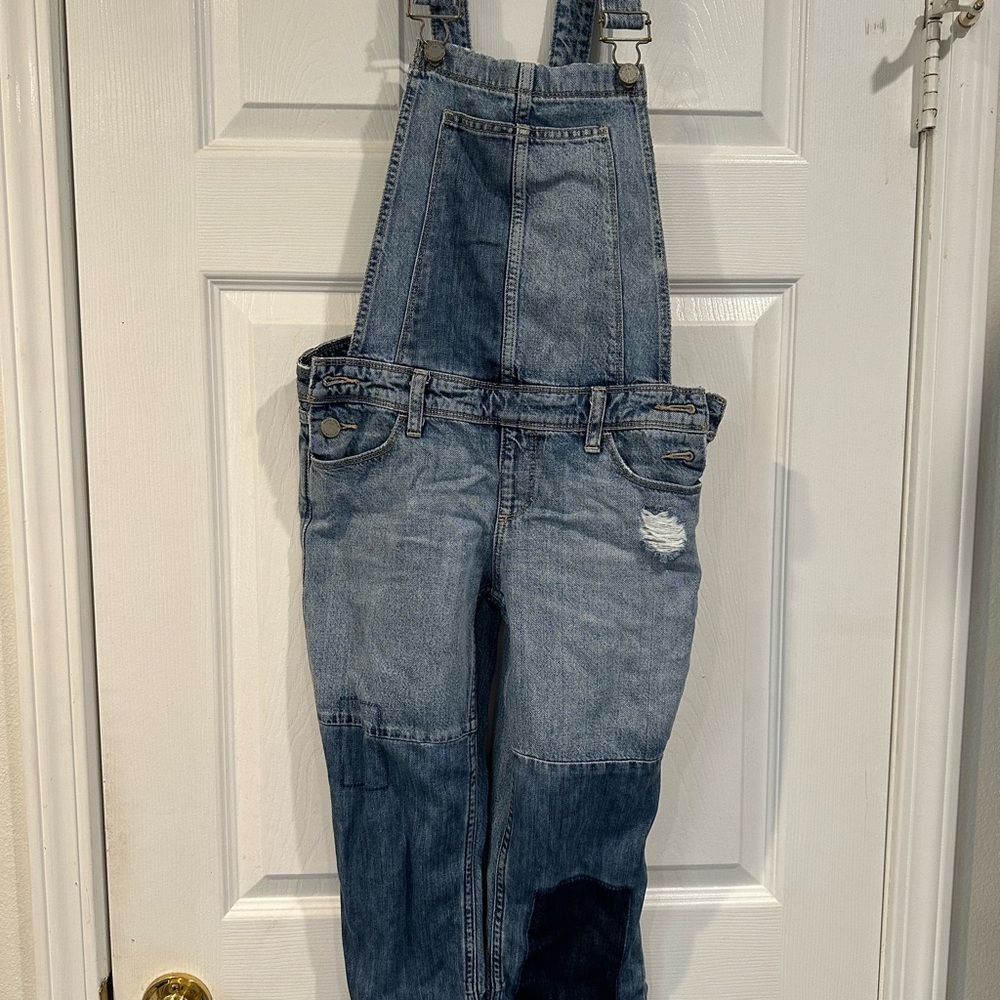 PAIGE Light Blue Denim Jean Overalls